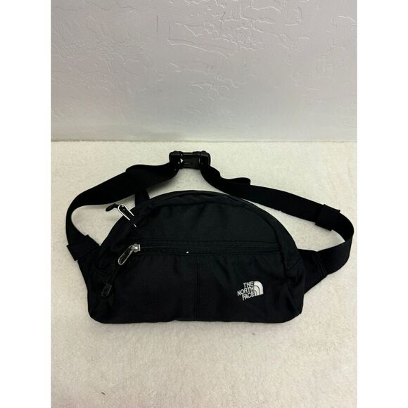 The North‎ Face Black Fanny Pack Zipper Closures Adjustable Strap Logo Bag - Picture 1 of 7